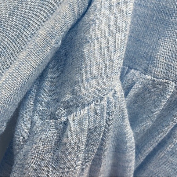 Sundance Waning Moon Balloon Sleeve Top Light Blue Lightweight Women’s Size XS - Picture 9 of 13